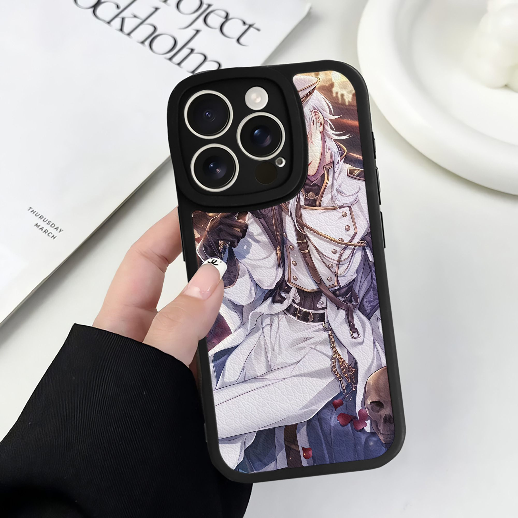 （画像用） 刀剣乱舞 Touken Ranbu 【iPhone 16シリーズ対応】シリコンスマホケース（レザー調） 材質：シリコン